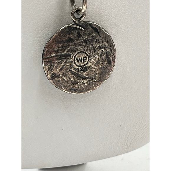 WAXING POETIC WP Sterling Silver Fleur De Lis Wax Sealed Pendant Necklace 16". - Picture 6 of 13